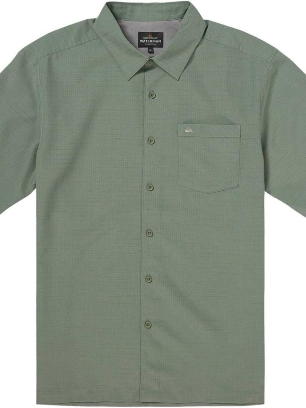 Quiksilver Waterman Centinela 4 Shirt Seaglass Green Mens L NWT $68